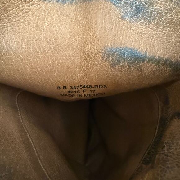 FRYE Melissa Button Leather Riding Boots Brown Leather - 8 8B - Picture 9 of 10